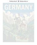 Thumbnail for Numeroitu kangas - Germany Travel Poster 40x50cm