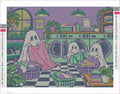 Thumbnail for Ghosts at the Laundromat timanttimaalauksen liimapintainen canvas 40x30cm