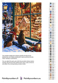 Thumbnail for Numeromaalaus: Värikartta ja ohjeet - Gingerbread Window 40x50cm