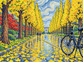 Thumbnail for Ginkgo Avenue in Late November, 40x30 cm timanttimaalaus – lopullisen kuvion esikatselu