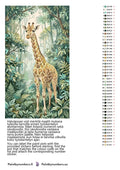 Thumbnail for Värikartta ja ohjeet - Giraffe in Jungle 40x70cm