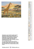 Thumbnail for Värikartta ja ohjeet - Giraffe on Savannah 50x40cm