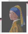 Thumbnail for Girl With A Pearl Earring timanttimaalauksen liimapintainen canvas 40x50cm