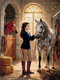 Thumbnail for Timanttikuvio - Girl with Horses