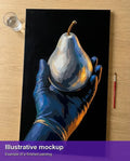 Thumbnail for Valmiin numeromaalauksen havainnekuva - Gloved Hand Holding Pear 40x70cm