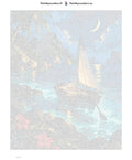 Thumbnail for Numeromaalaus: Numeroitu kangas - Glowing Bay 40x50cm