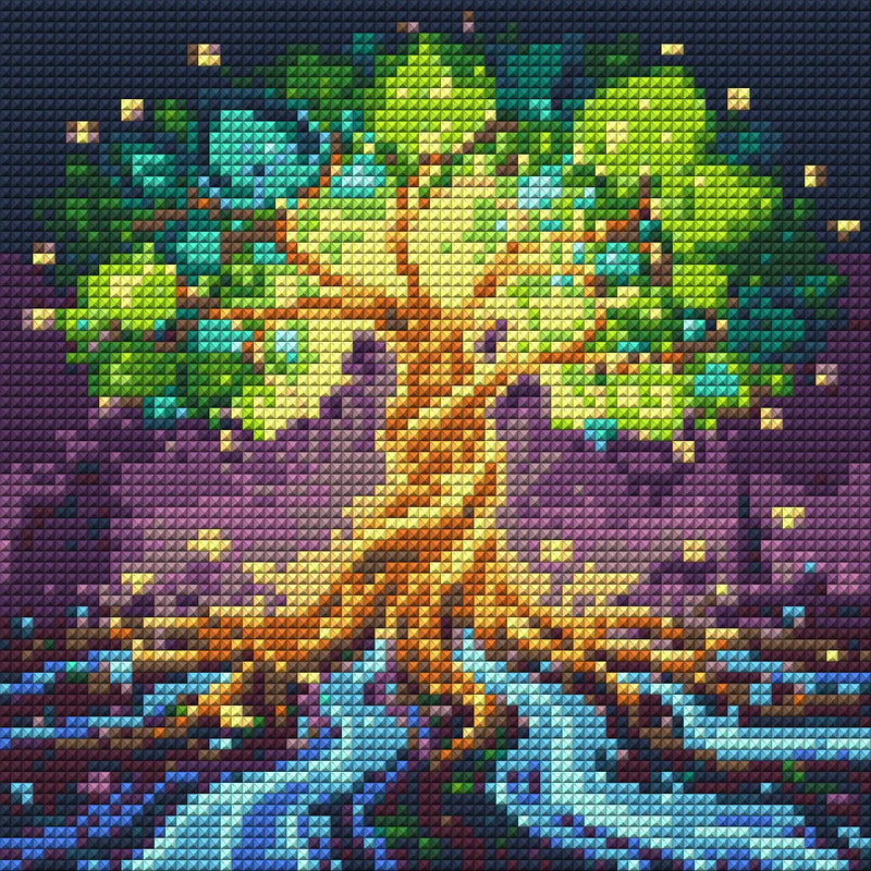 Timanttikuvio - Enchanted Tree of Life