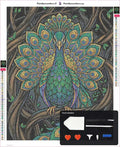 Thumbnail for Gold Feathered timanttimaalauksen kangas 40x50cm mukana tulevilla tyokaluilla - timanttikyna, vaha, lajittelutarjotin ja pinsetit