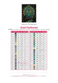 Thumbnail for Gold Feathered timanttimaalauksen värikartta – 40 DMC-väriä