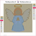 Thumbnail for Golden Angel timanttimaalauksen liimapintainen canvas 20x20cm