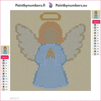 Thumbnail for Golden Angel timanttimaalauksen liimapintainen canvas 20x20cm