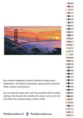 Thumbnail for Värikartta ja ohjeet - Golden Gate Bridge Sunset 80x40cm