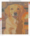 Thumbnail for Golden Retriever timanttimaalauksen liimapintainen canvas 40x50cm