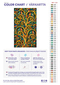 Thumbnail for Numeromaalaus: Värikartta ja ohjeet - Golden Tree of Life 40x70cm
