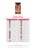 Thumbnail for Golden Wings timanttimaalauksen värikartta – 28 DMC-väriä