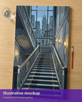 Thumbnail for Valmiin numeromaalauksen havainnekuva - Grand Staircase City View 40x70cm