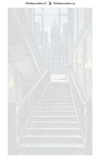 Thumbnail for Numeroitu kangas - Grand Staircase City View 40x70cm
