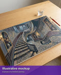 Thumbnail for Valmiin numeromaalauksen havainnekuva - Grand Staircase Interior 70x40cm