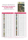 Thumbnail for Great Black Woodpecker by Gallen-Kallela timanttimaalauksen värikartta – 39 DMC-väriä