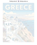 Thumbnail for Numeroitu kangas - Greece Travel Poster 40x50cm