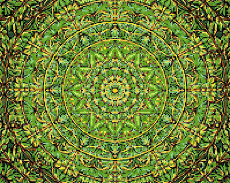 Timanttikuvio - Emerald Mandala Harmony