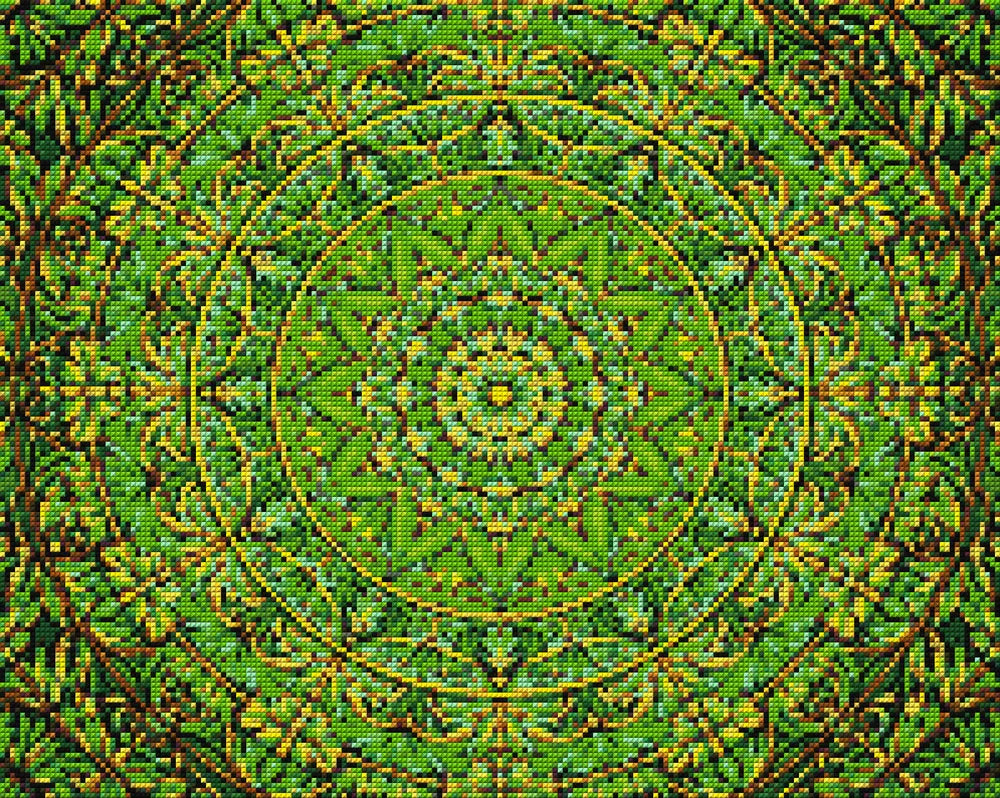 Timanttikuvio - Emerald Mandala Harmony