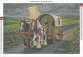 Thumbnail for Gypsy Caravan timanttimaalauksen liimapintainen canvas 60x40cm