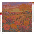Thumbnail for Hillside Cottage timanttimaalauksen liimapintainen canvas 40x40cm