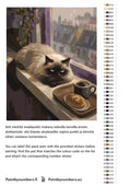 Thumbnail for Värikartta ja ohjeet - Himalayan Cat and Coffee 40x50cm