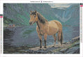 Thumbnail for Horse by the Water timanttimaalauksen liimapintainen canvas 60x40cm
