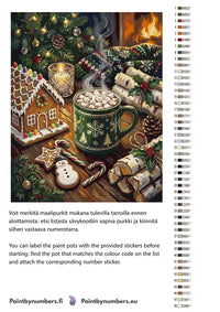 Thumbnail for Värikartta ja ohjeet - Hot Chocolate and Gingerbread 40x50cm