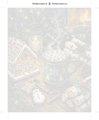 Thumbnail for Numeroitu kangas - Hot Chocolate and Gingerbread 40x50cm