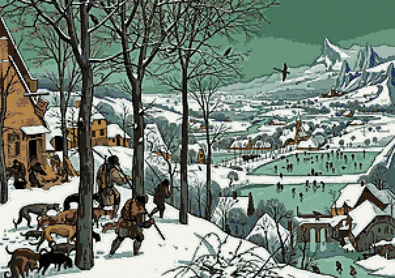 Timanttikuvio - Hunters In The Snow