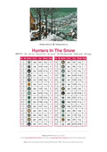 Thumbnail for Hunters In The Snow timanttimaalauksen värikartta – 30 DMC-väriä