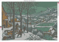 Thumbnail for Hunters In The Snow timanttimaalauksen liimapintainen canvas 85x60cm