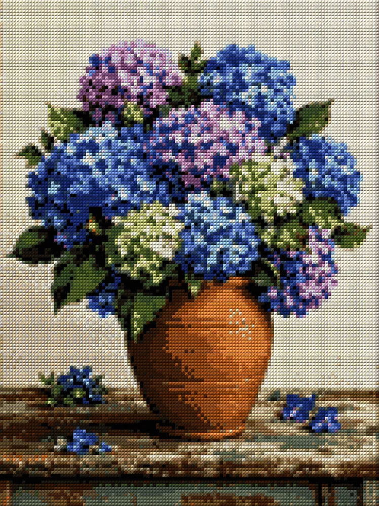 Timanttikuvio - Hydrangea Still Life
