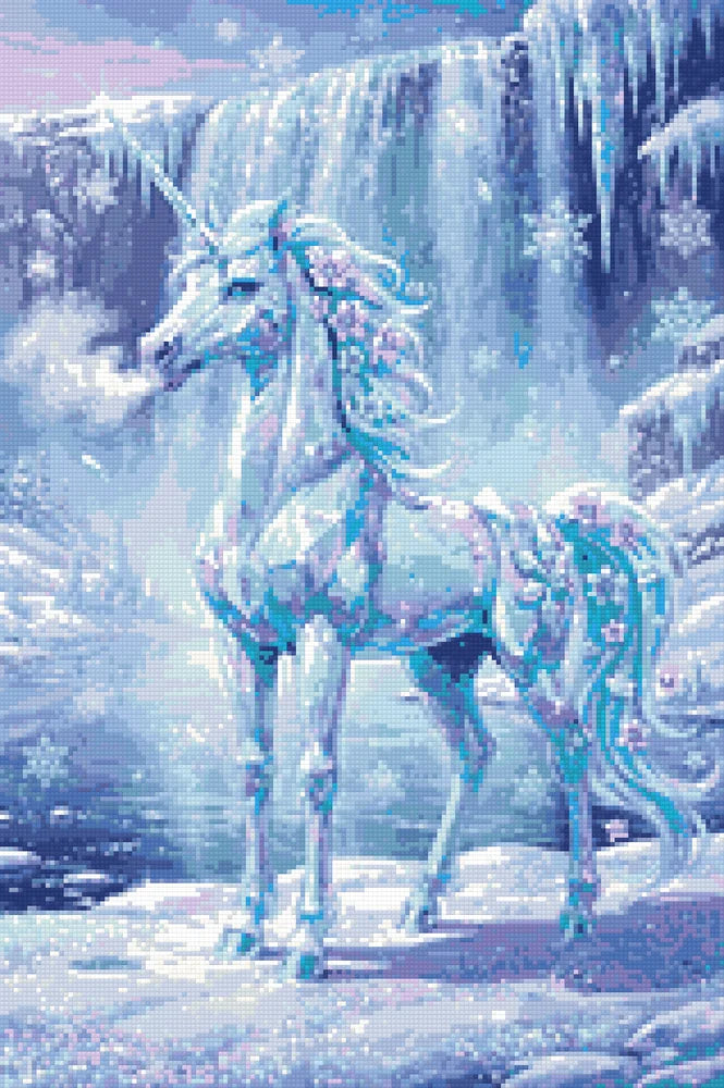 Timanttikuvio - Ice Crystal Unicorn
