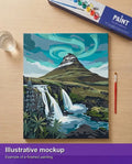 Thumbnail for Valmiin numeromaalauksen havainnekuva - Iceland Travel Poster 40x50cm