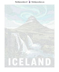 Thumbnail for Numeroitu kangas - Iceland Travel Poster 40x50cm