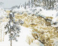 Thumbnail for Imatra Falls in Snow by Gallen-Kallela, 50x40 cm timanttimaalaus – lopullisen kuvion esikatselu