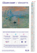 Thumbnail for Numeromaalaus: Värikartta ja ohjeet - Impression, Sunrise 50x40cm