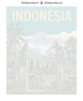 Thumbnail for Numeroitu kangas - Indonesia Travel Poster 40x50cm