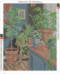 Thumbnail for Indoor Greenery Collection timanttimaalauksen liimapintainen canvas 40x50cm