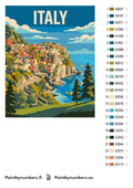 Thumbnail for Värikartta ja ohjeet - Italy Travel Poster 40x50cm