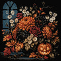 Thumbnail for Timanttikuvio - Jack-o'-Lantern Bouquet
