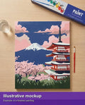 Thumbnail for Valmiin numeromaalauksen havainnekuva - Japan Travel Poster 40x50cm