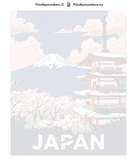 Thumbnail for Numeroitu kangas - Japan Travel Poster 40x50cm