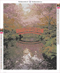 Thumbnail for Red Bridge timanttimaalauksen liimapintainen canvas 40x50cm