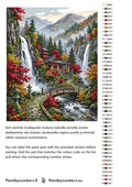 Thumbnail for Värikartta ja ohjeet - Japanese Garden with Waterfalls 40x50cm