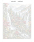 Thumbnail for Numeroitu kangas - Japanese Garden with Waterfalls 40x50cm